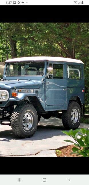 1972 Toyota Fj 40 Landcruiser Wagon Blue 4WD Manual Landcriuser