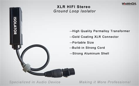 Xlr Ground Loop Isolator Hum Eliminator For Home Stereo System Speaker Car Audio Car