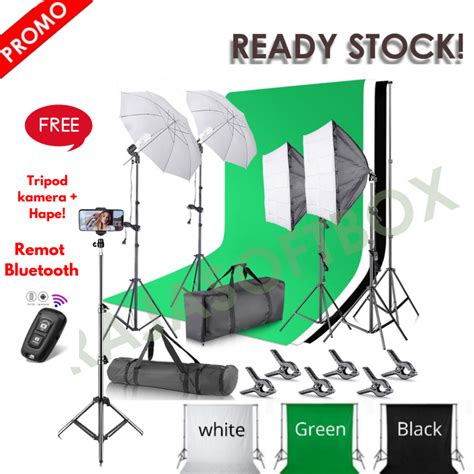 Jual Paket Background Studio Foto Softbox Studio Lightning Plus