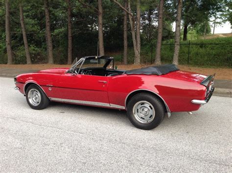 1967 RS Rally Sport Camaro Convertible 350 4 Speed Muncie Bolero Red