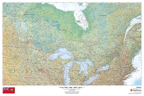 Western Ontario Map — Customized. Create custom regional map in Canada ...