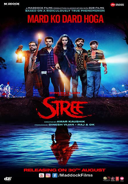 Stree 2018 Hindi Movie 720p 480p HDRip ESub Download - LoveUCinemA