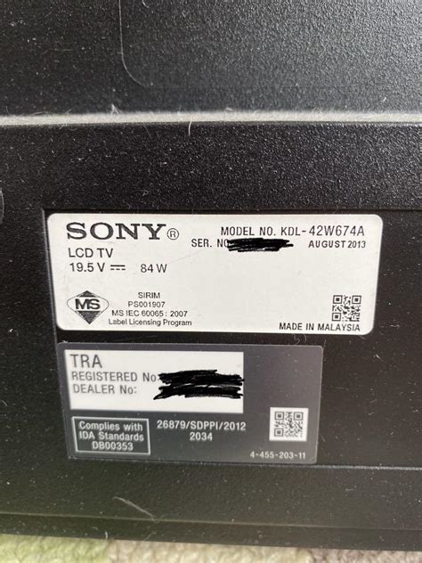 Sony Bravia Kdl W A Tv Home Appliances Tv Entertainment Tv