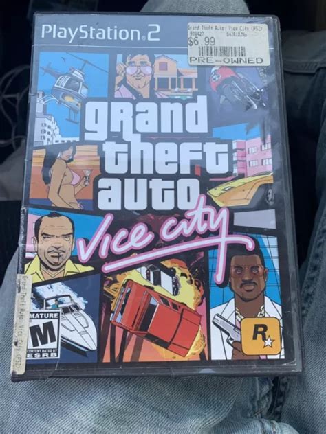 GRAND THEFT AUTO Vice City Sony PlayStation 2 2002 PS2 With Map