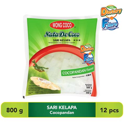 Jual Wong Coco Sari Kelapa Cocopandan Bag 800Gr X 12 1 Karton