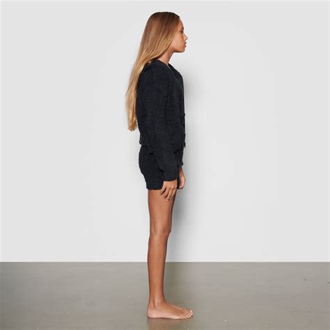 Kids Cozy Knit Hoodie - Onyx | SKIMS