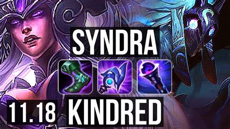 SYNDRA Vs KINDRED MID 6 5M Mastery 6 Solo Kills NA Diamond V11