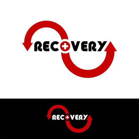 Recovery Typography With Health Symbol Vector Design 11336517 Vector