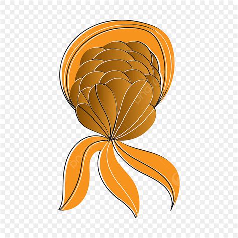 Golden Flower Ornament Vector Art Png Creative Png Element For Golden