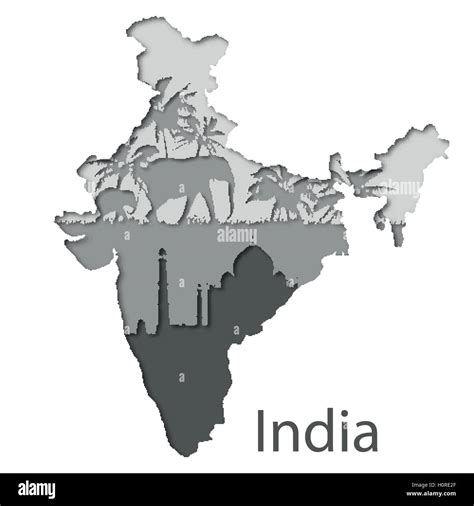 India Map Stock Vector Images Alamy