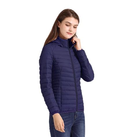 Santelon Chaqueta Acolchada Ultraligera Para Mujer Abrigo Con Capucha