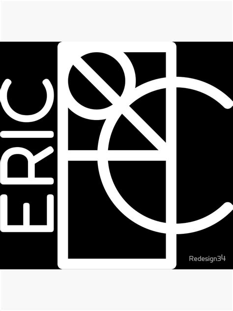 Eric Name Monogram Logo Poster For Sale By Redesign34 Redbubble