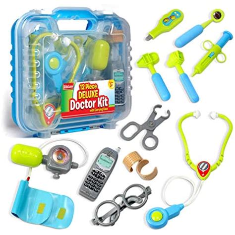 Durable Kids Doctor Kit Electronic Stethoscope 12 Medical Doctor&39s ...