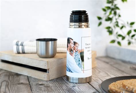 Personalisierte Thermosflasche Mit Fotos U Text Selbst Gestalten