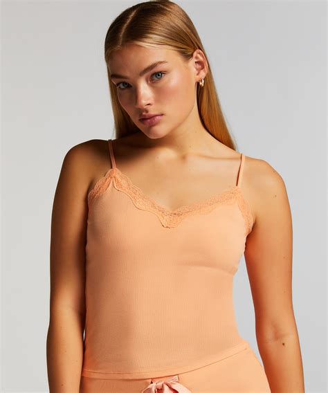 Cami Rib Lace Top For €0 Pajama Tops Hunkemöller