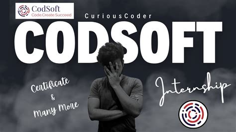 Codsoft Internship Youtube