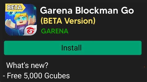 New Garena Blockman Go BETA I Got Free 5 000 Gcubes YouTube