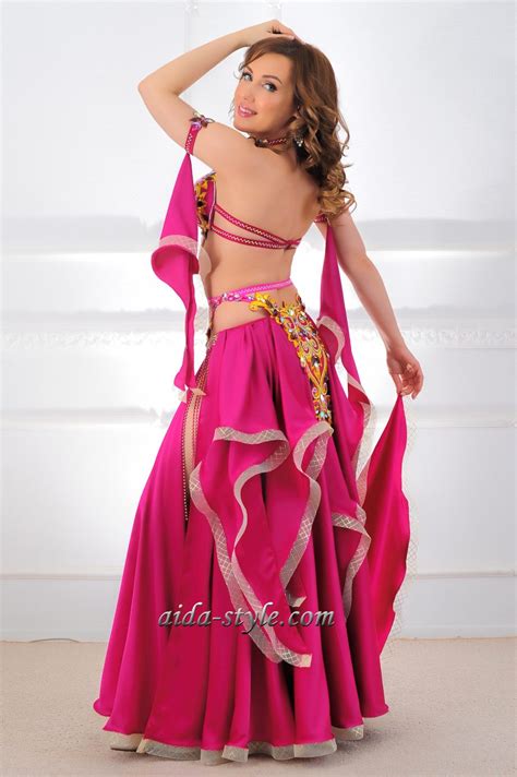 Pink Belly Dance Costumes Aida Style