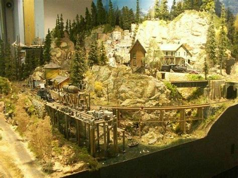 Model Train Scenery: Displaying a Charming Mountain Scene