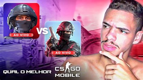 JOGANDO OS MELHORES CS GO MOBILE ATUALMENTE AO VIVO Standoff 2 VS