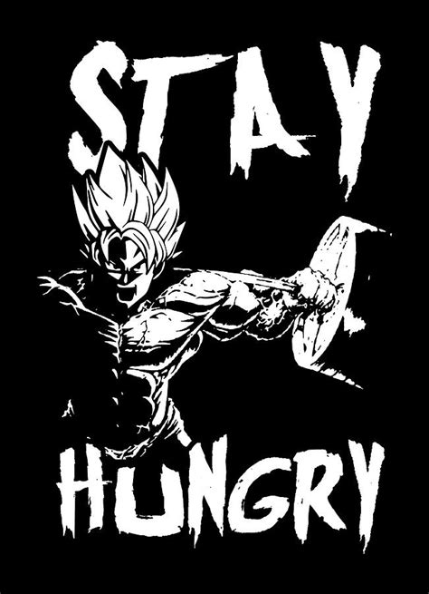 Stay Hungry - Anime Gym and Workout Motivational Digital Art by Matthew ...