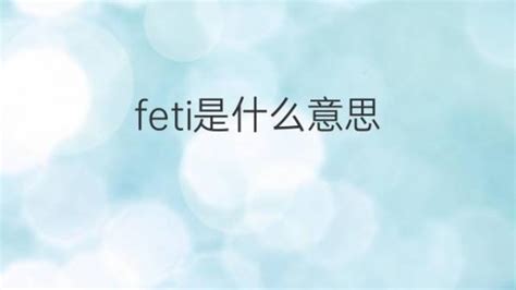 Feti是什么意思 Feti的翻译、读音、例句、中文解释 下午有课