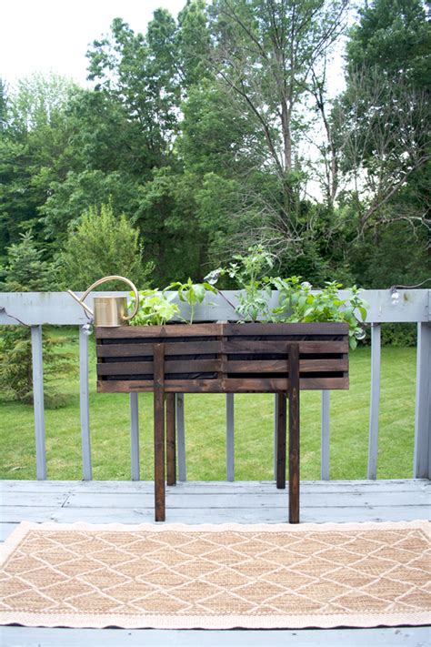 Modern Raised Crate Planter Brepurposed