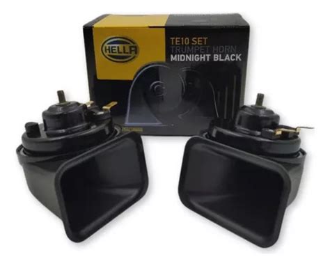 Bocina Claxon Doble Tono Hella Midnight Black Mercadolibre