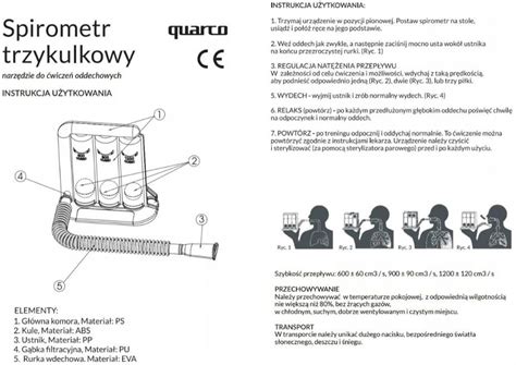 Akcesoria do rehabilitacji INNA SPIROMETR DO ĆWICZEŃ W DOMU URZADZENIE