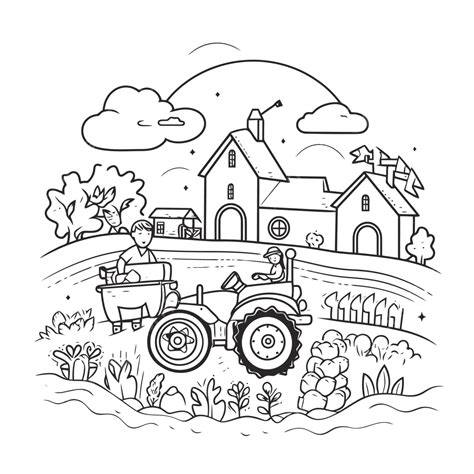 Desenho De Agricultura Familiar Para Colorir - Desenho De Agricultura Para Colorir - NAZAEDU