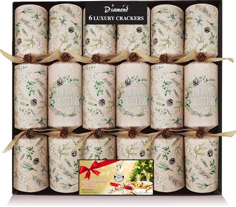 Lux Eco Friendly Christmas Crackers Fsc Pack X In Festive Design