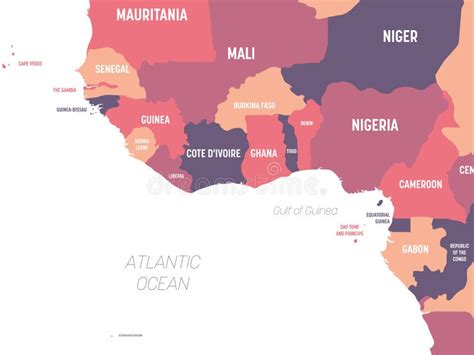 Mapa De Frica Occidental Alto Mapa Pol Tico Detallado Del Frica