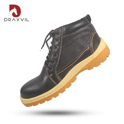 Jual Draxvil Kulit Sapi Asli Sepatu Safety Kulit Sapi Asli Sepatu