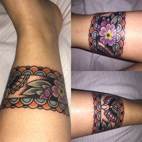 Colourful Ankle Band Tattoo Ankle Band Tattoo Cuff Tattoo Tattoo