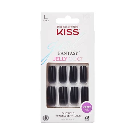 Kiss Gel Fantasy Jelly Color Sculpted Fake Nails