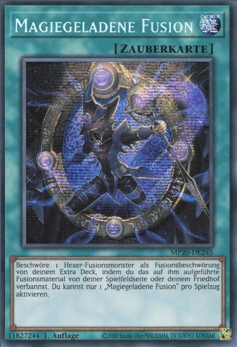 Recollectibles Sammelkarte Yugioh Karte Magiegeladene Fusion Yu Gi Oh