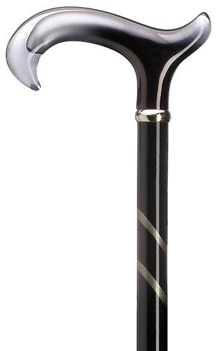 Ladies Grey Tease Walking Cane - Exquisite Canes