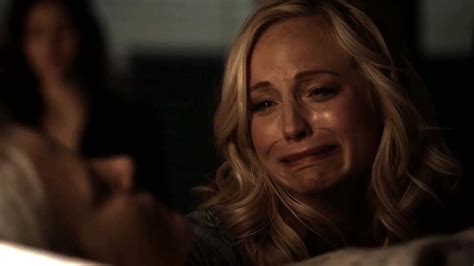 Download Crying Caroline Forbes Wallpaper