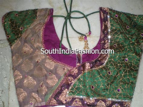 Designer Cut Work Saree Blouses South India Fashion