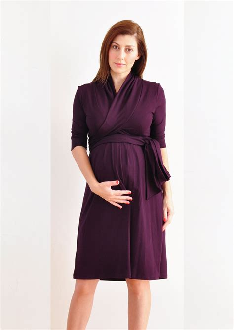 MATERNITY WRAP DRESS - Mansene Ferele