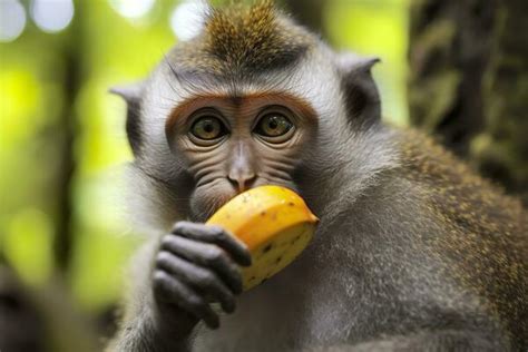 Monkey Eating Banana Stock Photos, Images and Backgrounds for Free Download