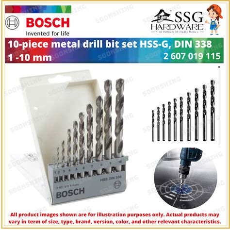 Bosch Metal Drill Bit Hss G Din Pics Set Hss Twist Drill Bit