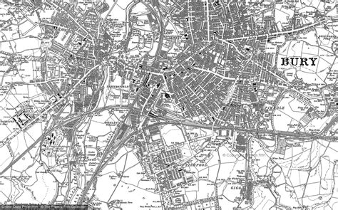 maps  bury francis frith