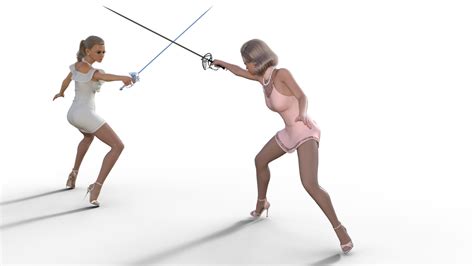 Fencing Girls By 3dmg42 On Deviantart