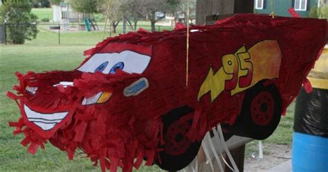 Lightning McQueen Pull String Pinata