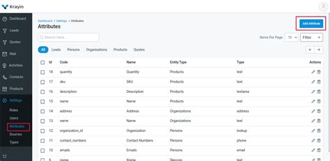 Create And Using A New Attribute Krayin Crm Documentation
