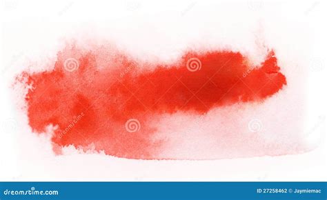 Red Watercolor Paint Brush Stroke Stock Photo Image Of Abstract