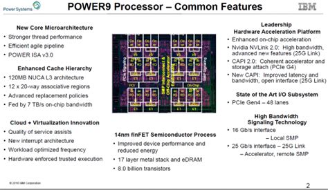 Die Power9 Chip Familie Newsolutions