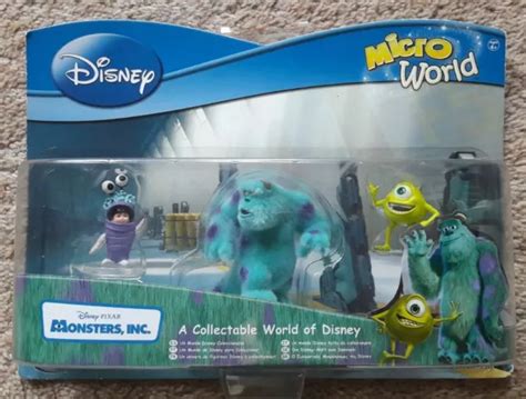 DISNEY PIXAR MICRO World Monsters Inc 3 Set Boo Sully Mike