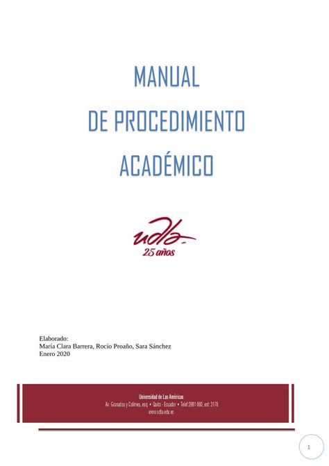 Pdf Manual De Procedimiento AcadÉmico Pdfslidetips